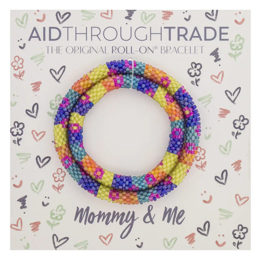 Juego de pulsera enrollable para niñas Mommy &amp; Me, pintura para dedos