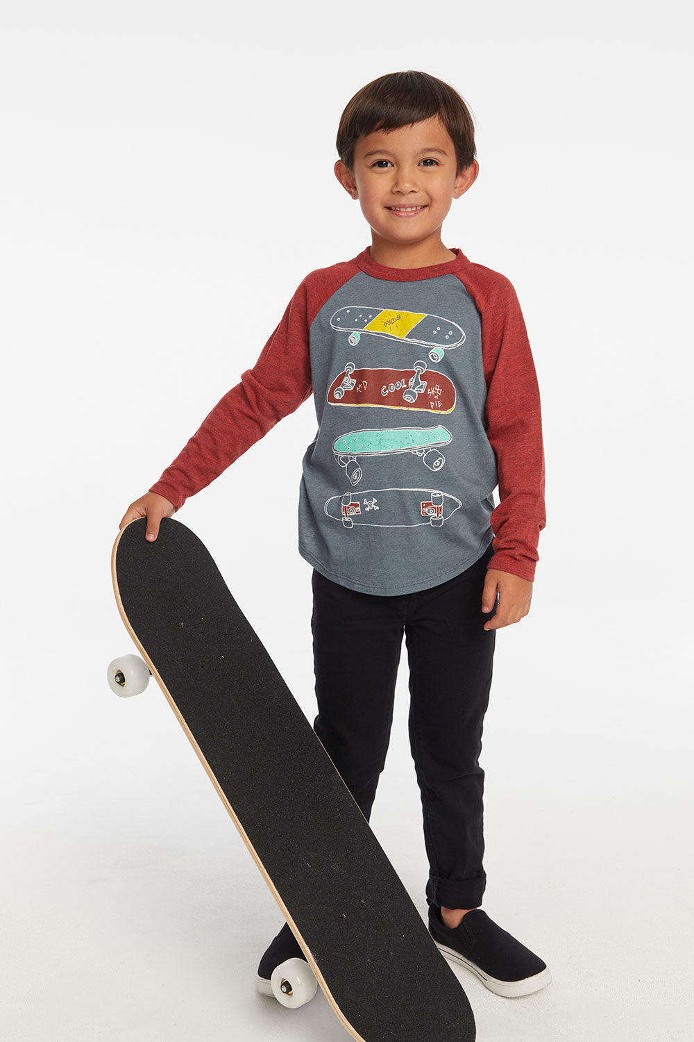 Camiseta de béisbol Skater Life para niños