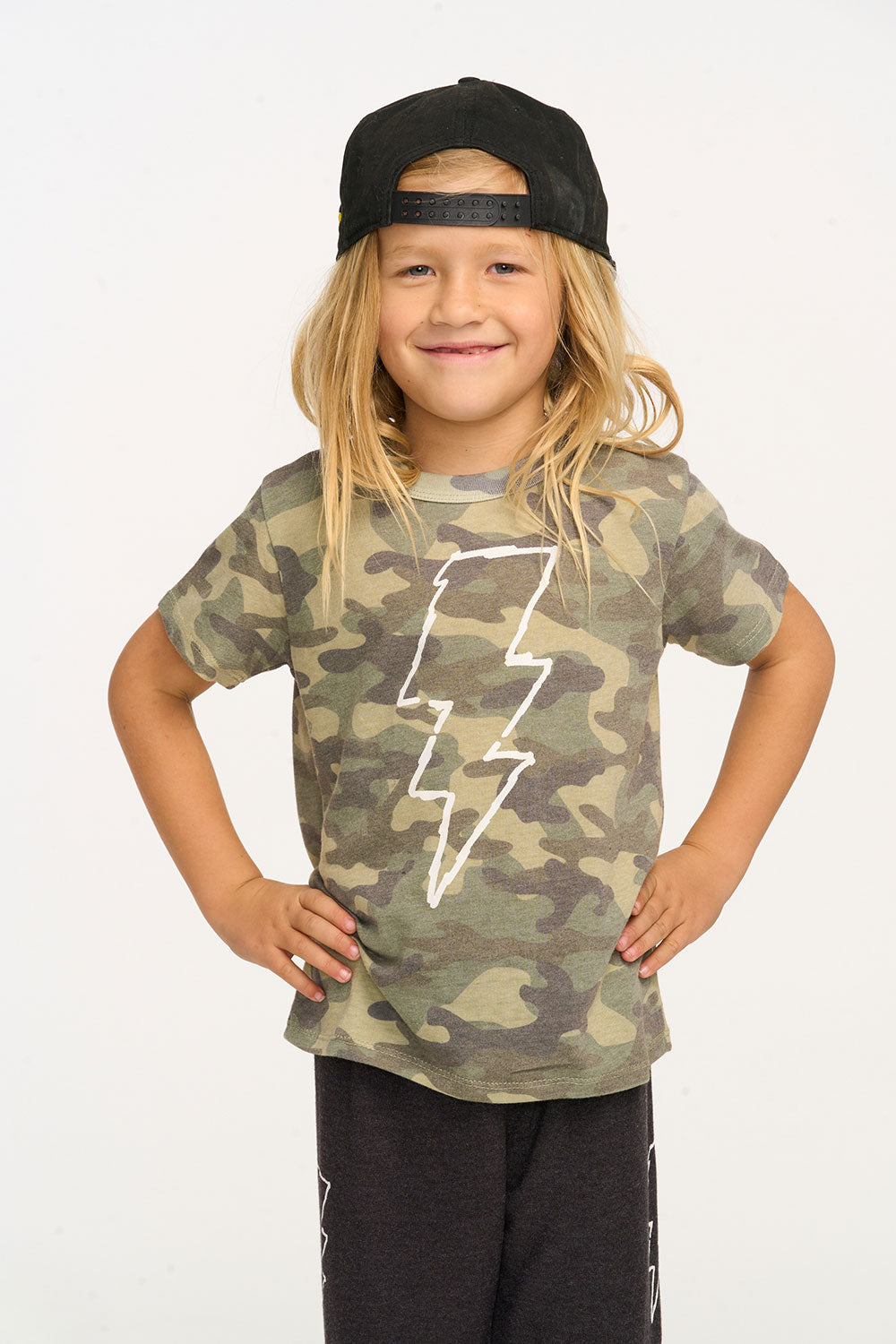 Camiseta SS Camo Bolt para niño