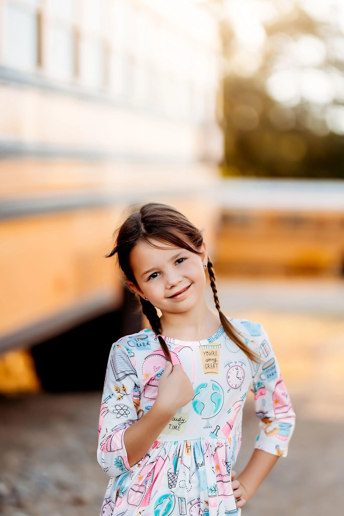 Girls School is Cool Pocket Twirl Dress