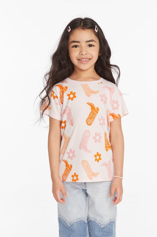 Girls Cowboy Boots Tee