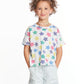 Girls Cropped Rainbow Stars Tee