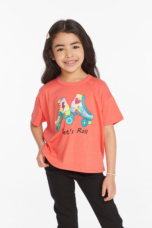 Camiseta Let's Roll para niñas