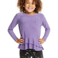 Girls Long Sleeve Peplum Top