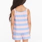 Girls Striped Bubblegum Tank Top