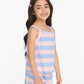 Girls Striped Bubblegum Tank Top