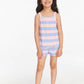 Girls Striped Bubblegum Tank Top