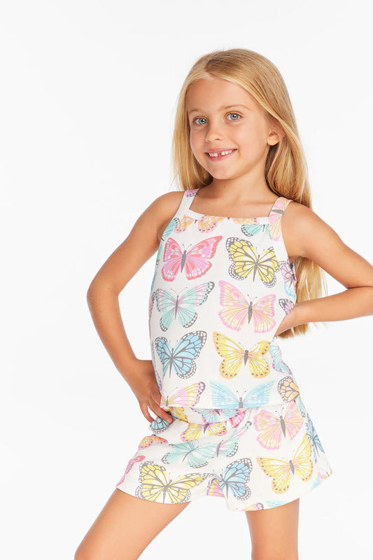 Girls Butterfly Tank Top