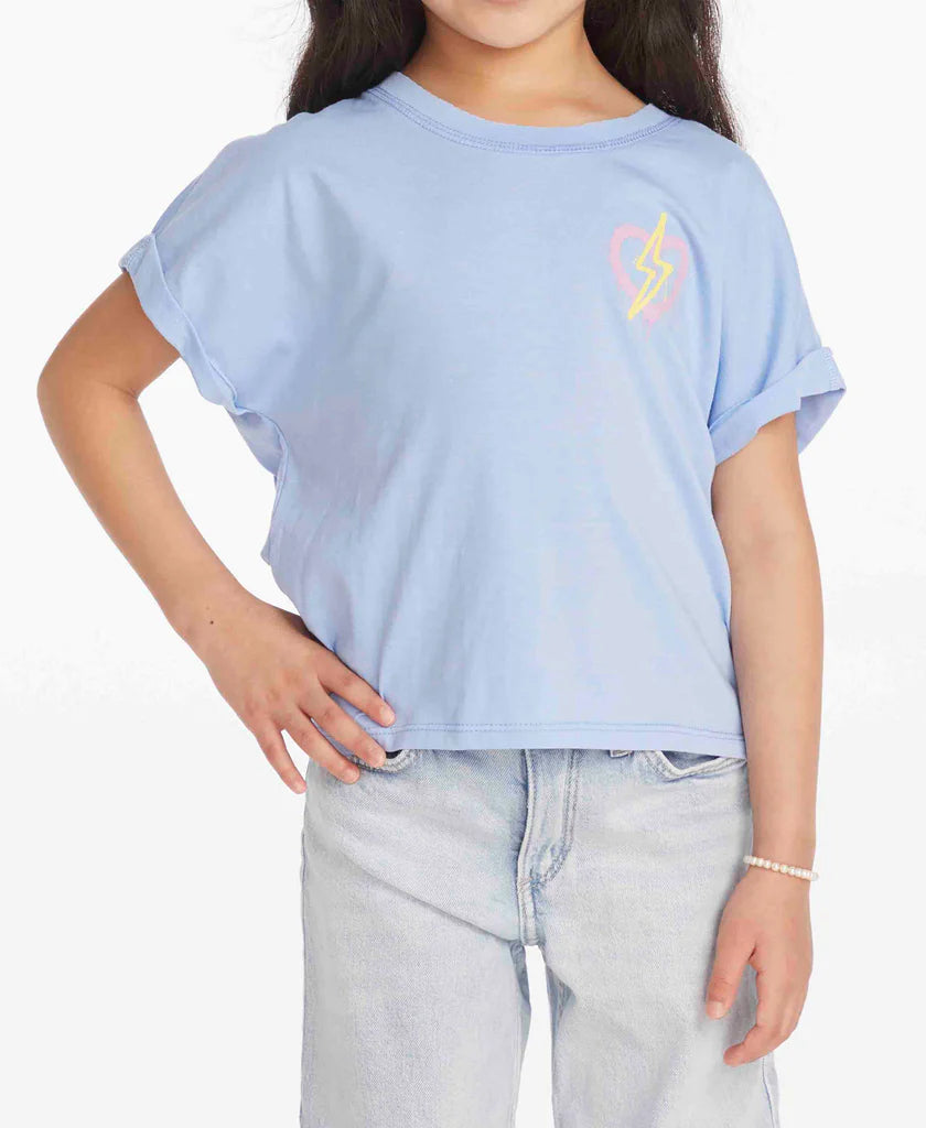 Camiseta con forma de corazón para niña