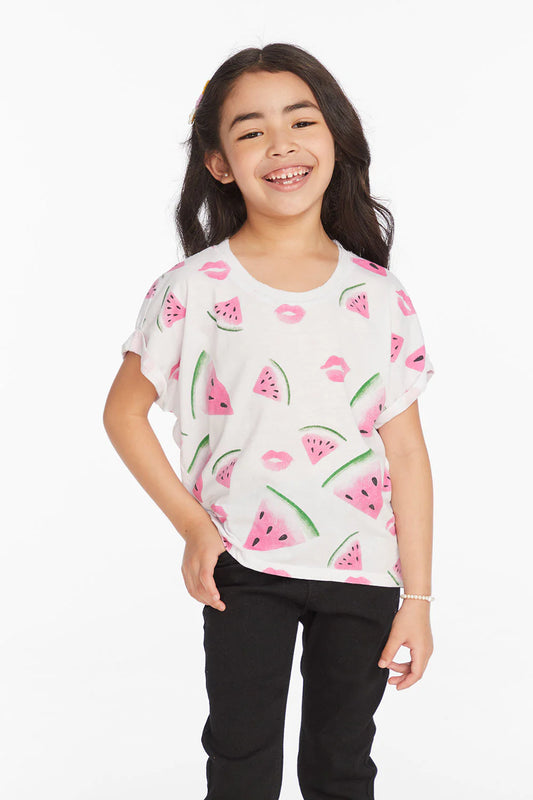 Girls Watermelon Lips Tee