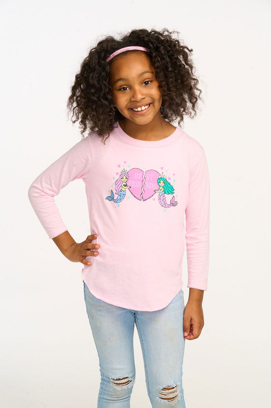 Girls Mermaid Bestie Tee