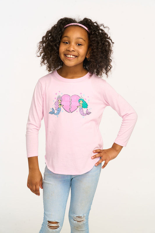 Girls Mermaid Bestie Tee