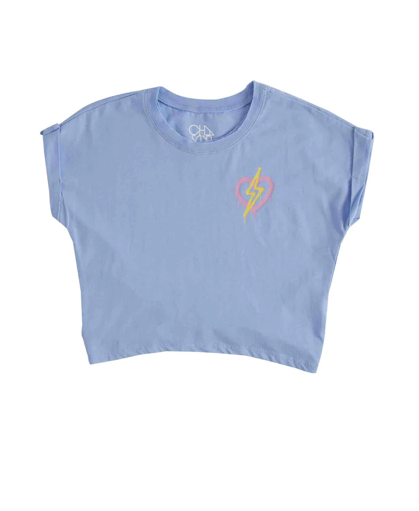 Camiseta con forma de corazón para niña