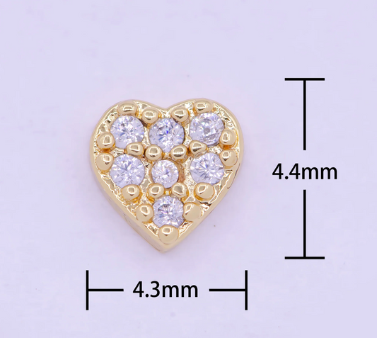 Customized Floating Gold Heart Locket- Emojis