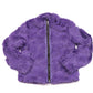 Girls Purple Faux Fur Jacket