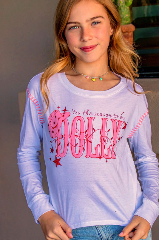 Girls 'Tis the Season to Be Dolly Shirt