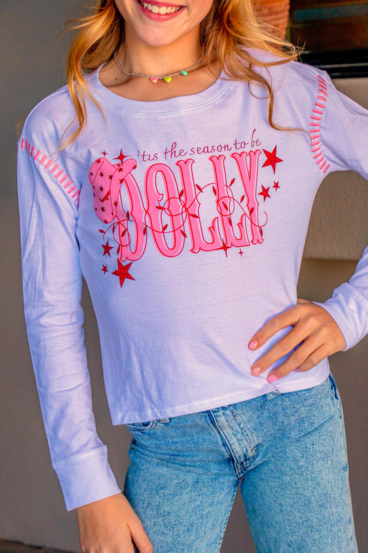 Girls 'Tis the Season to Be Dolly Shirt