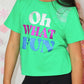 Girls Oh What Fun Graphic Tee