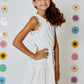 Girls White Embroidered Dress