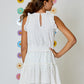 Girls White Embroidered Dress