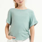 Girls Side Ruched Top