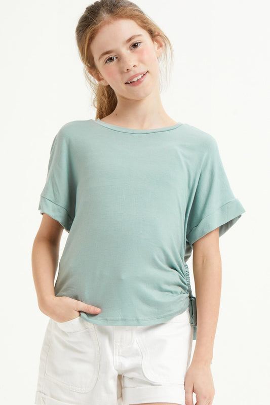 Girls Side Ruched Top