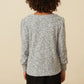 Girls Textured V-Neck Top