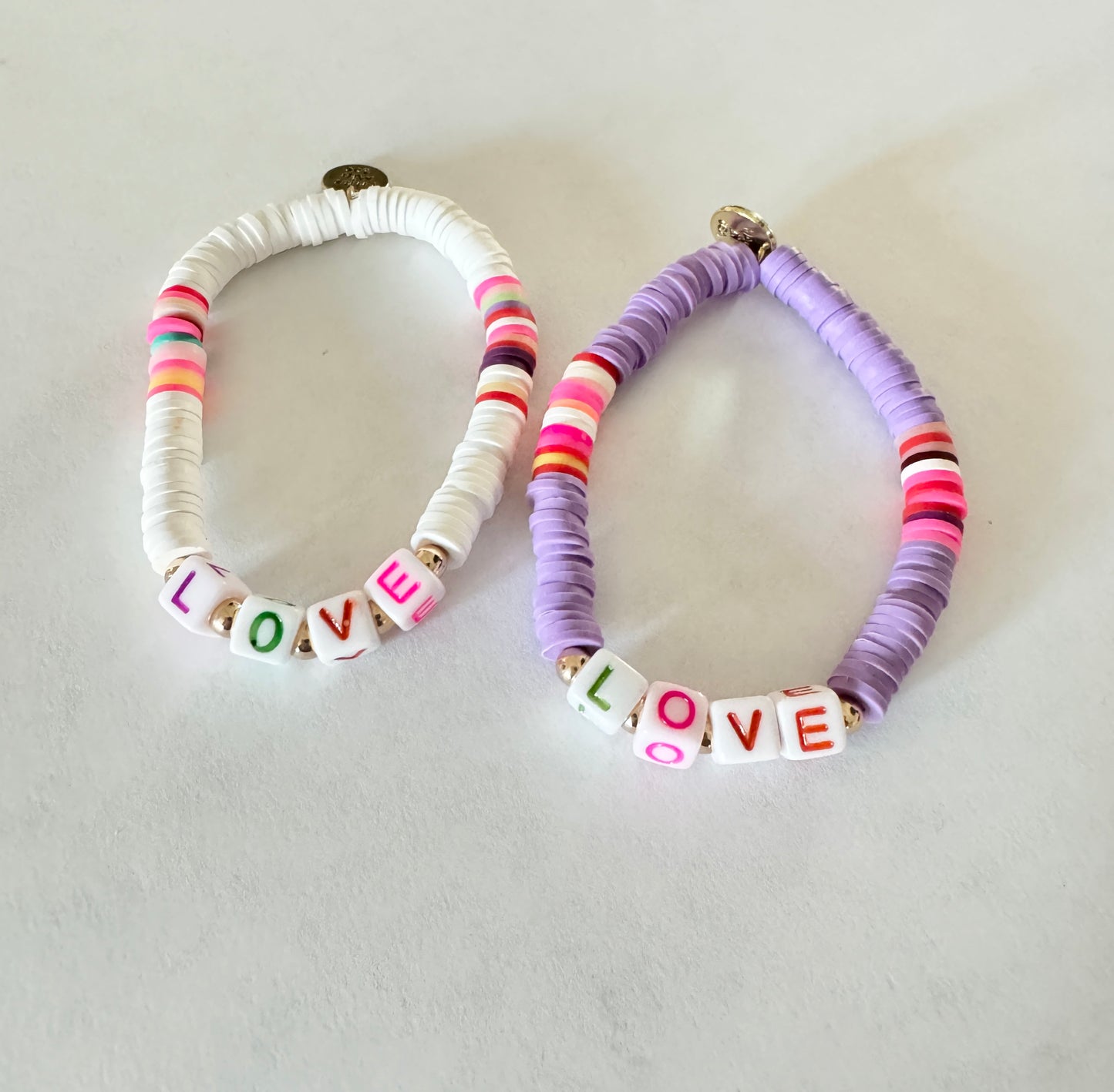 Positive Affirmations Clay Bracelets