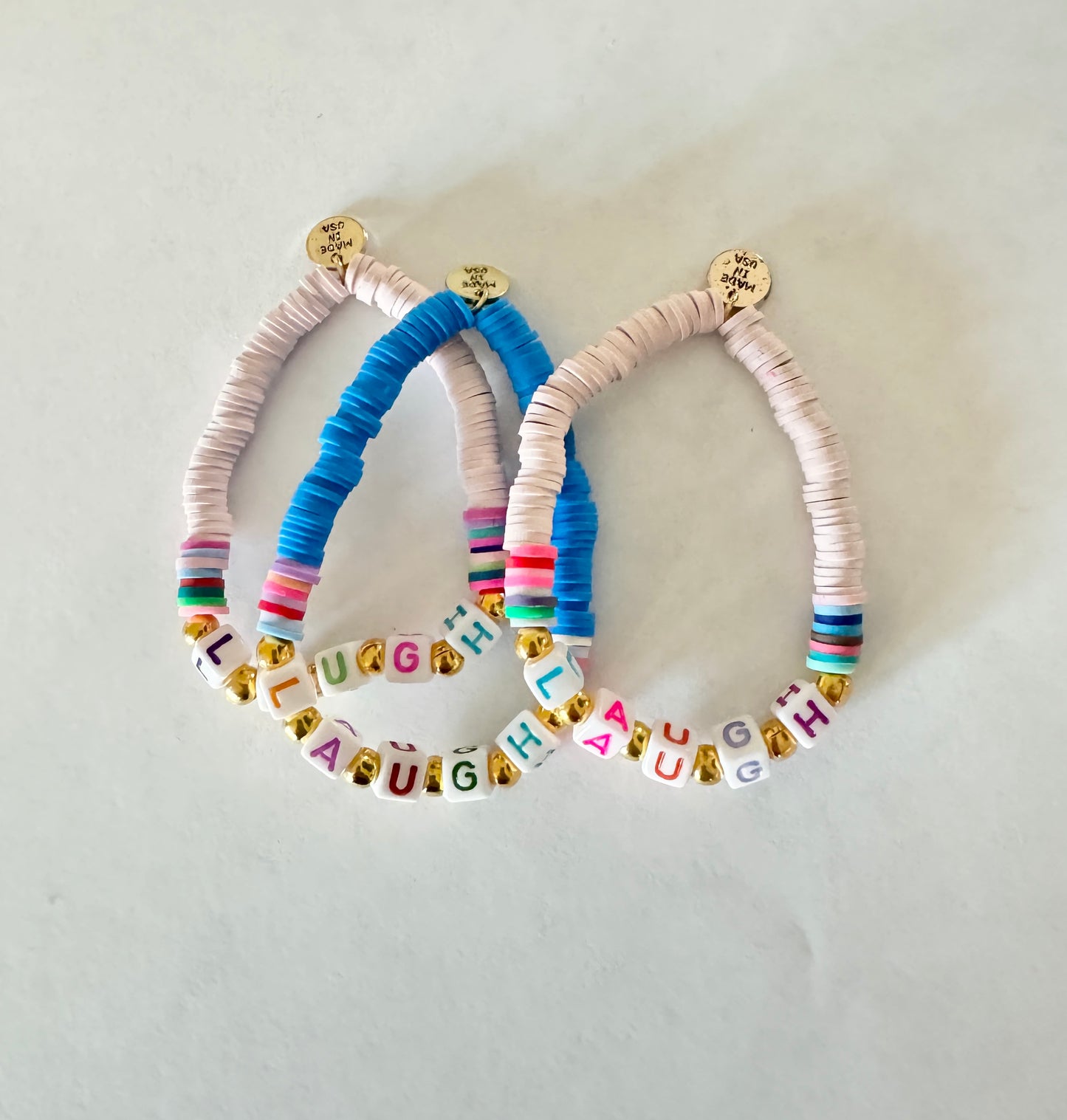 Positive Affirmations Clay Bracelets