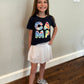 Girls Navy CAMP Tee