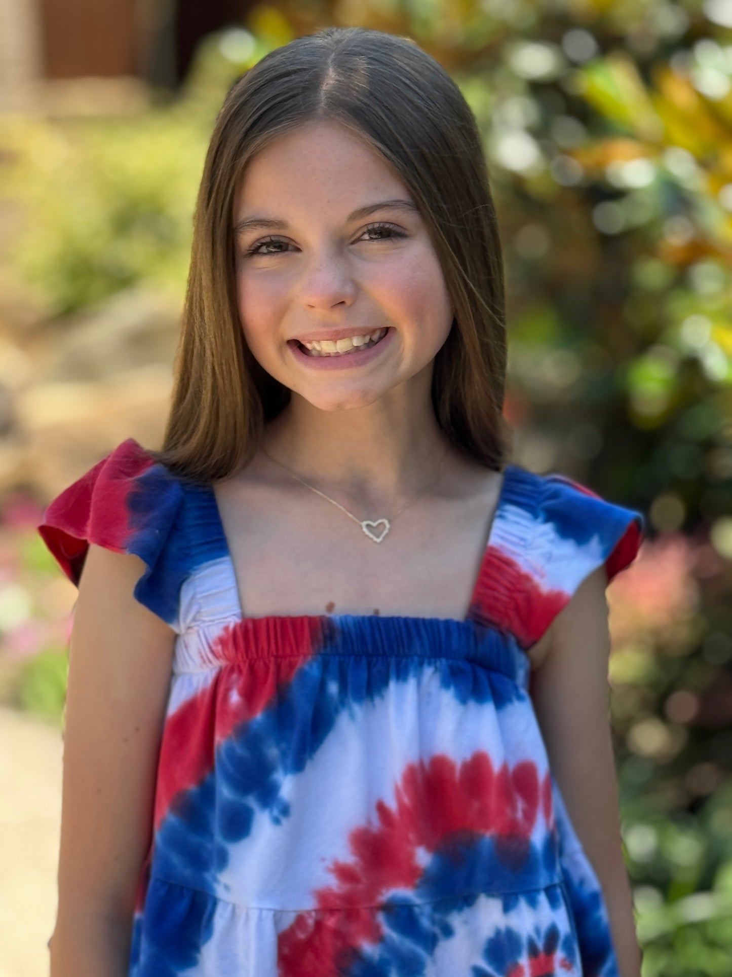 Girls Red, White & Blue Tank