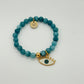 Holiday Beaded Bracelet: Eye