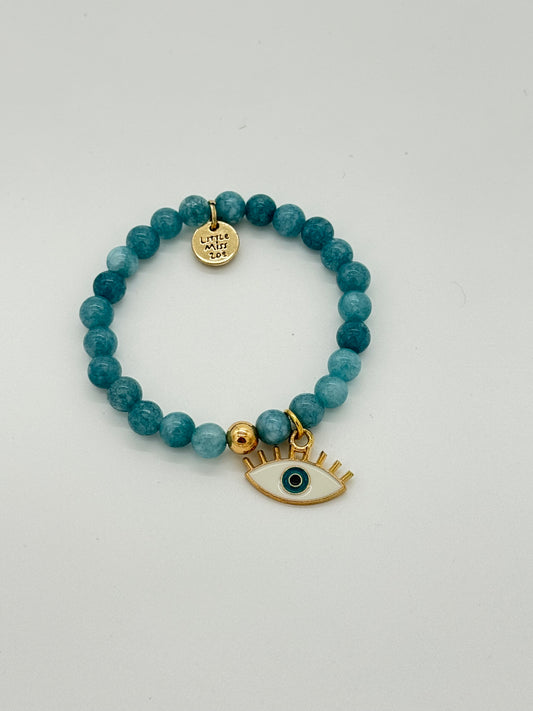 Pulsera de cuentas navideñas: Ojo