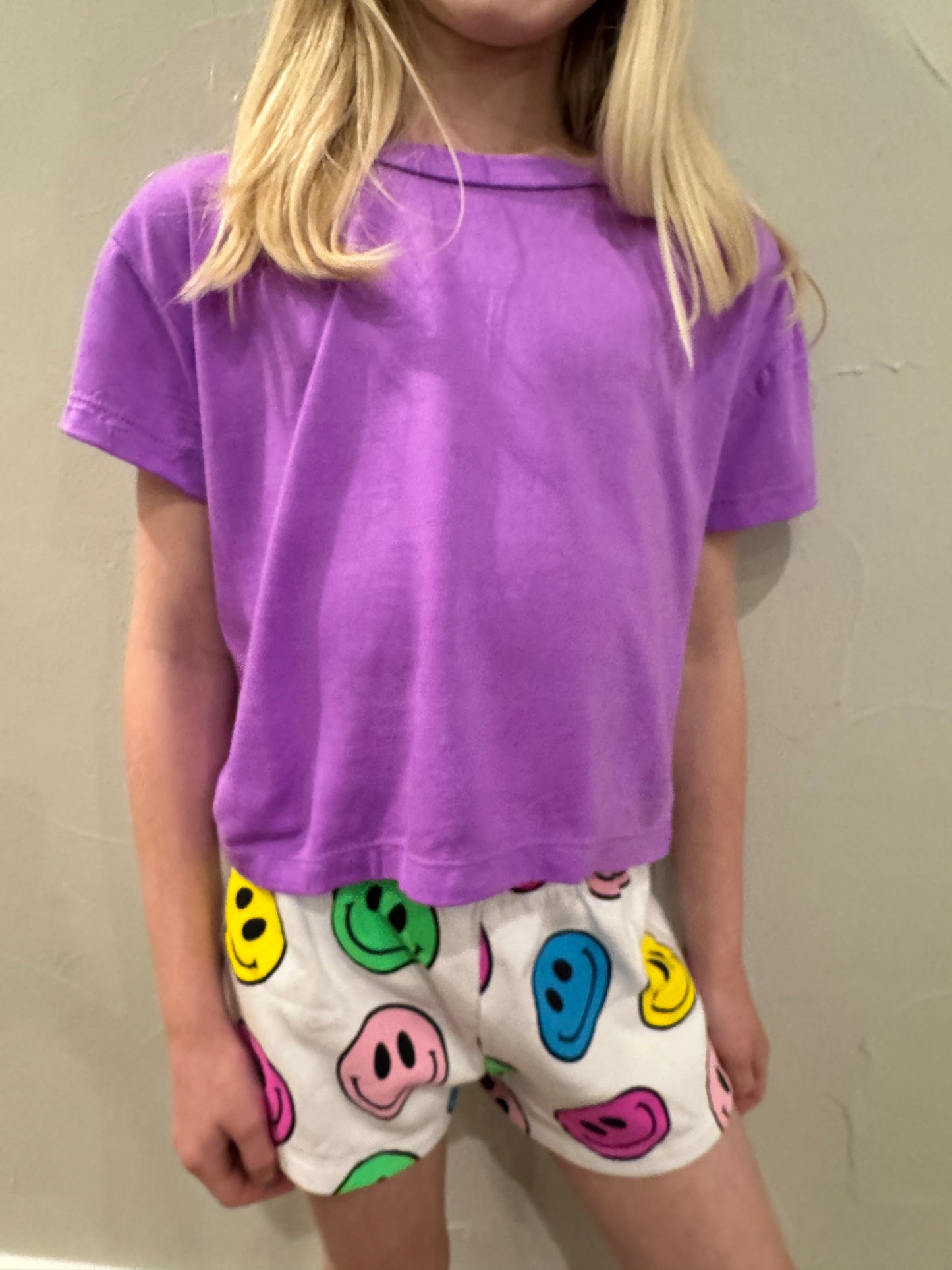Girls Smiley Lounge Shorts