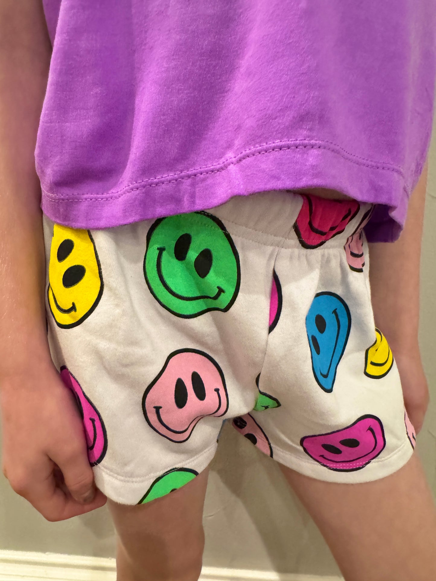 Girls Smiley Lounge Shorts
