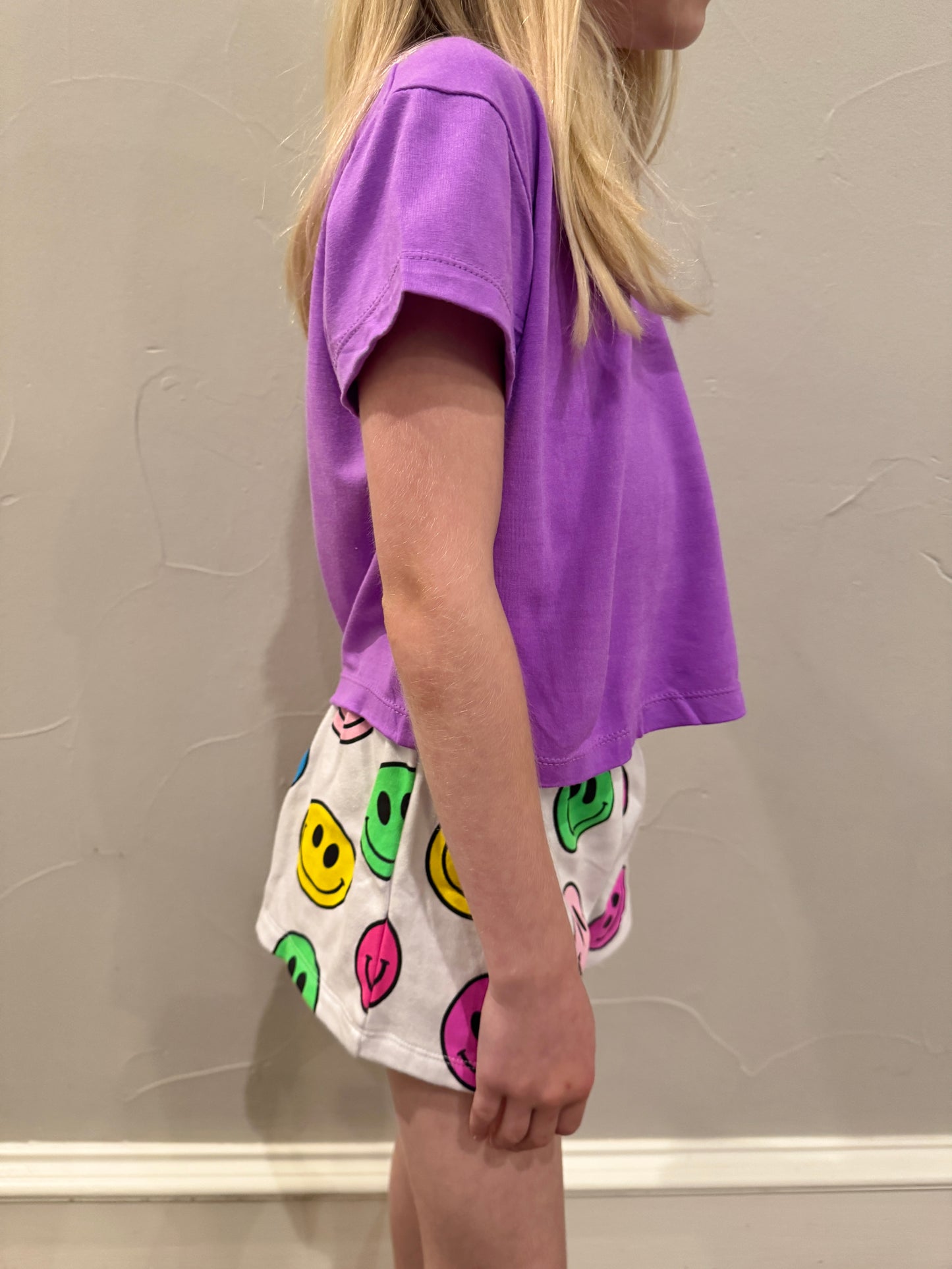 Girls Smiley Lounge Shorts