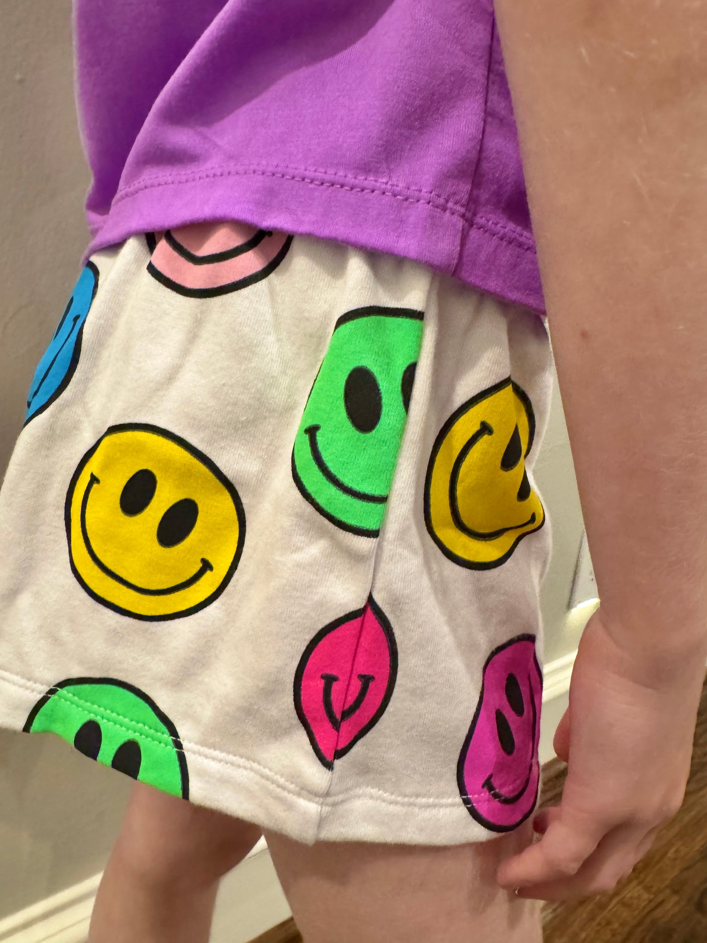 Girls Smiley Lounge Shorts
