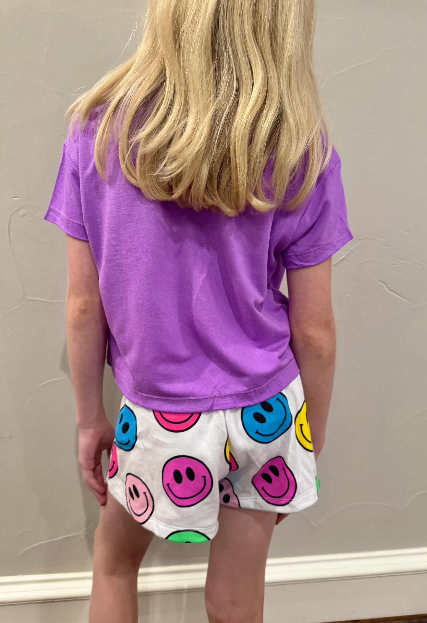 Girls Smiley Lounge Shorts