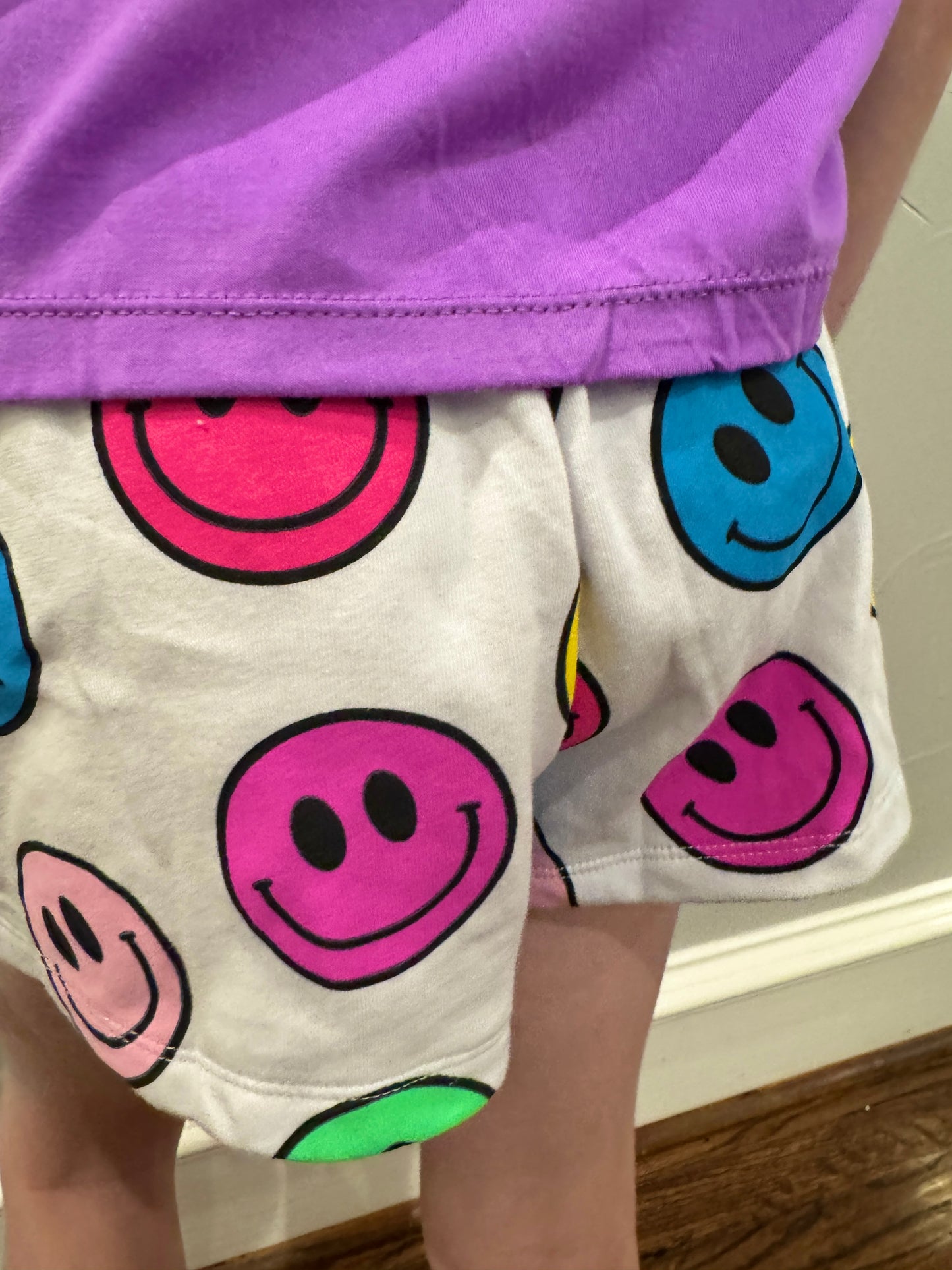 Girls Smiley Lounge Shorts