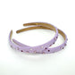 Girls Thin Satin Headband with Crystals