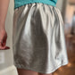 Girls Silver Icon Mini Skirt