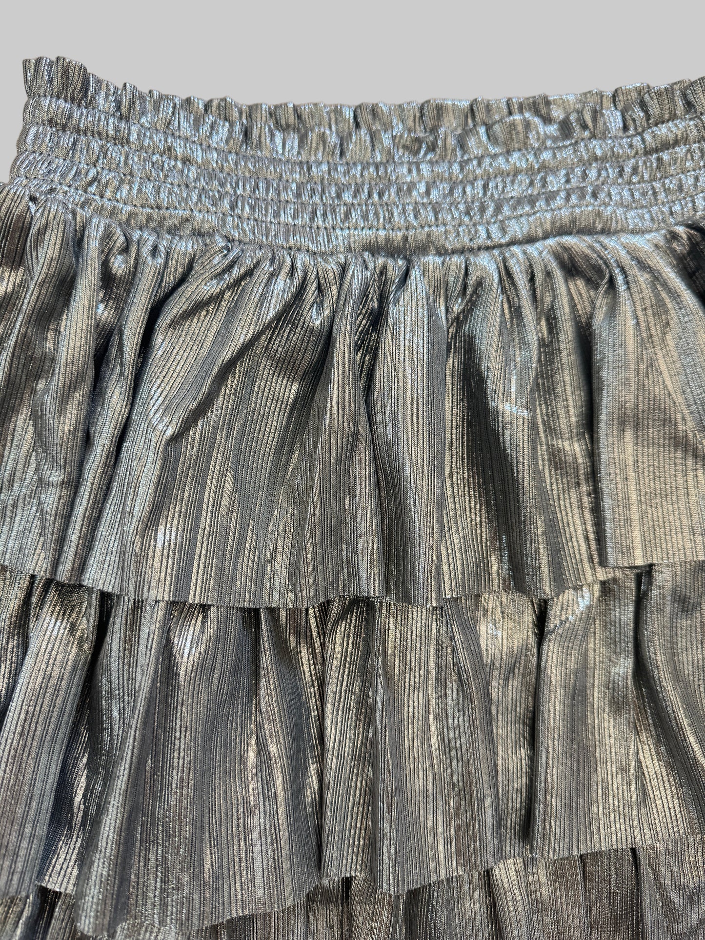 Girls Silver Moorea Ruffle Skirt