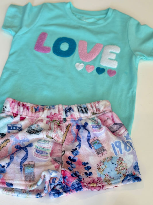 Girls Pop Princess Lounge Shorts 🎶💖