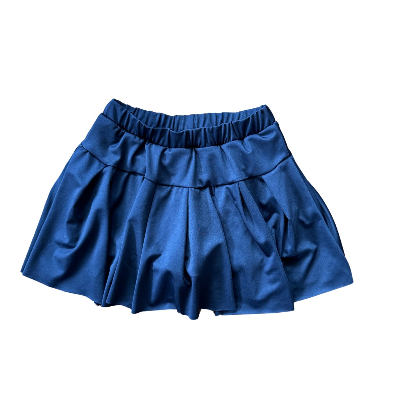 Girls Navy Pleated Yoga Skort