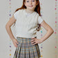 Girls Pleated Plaid Skort