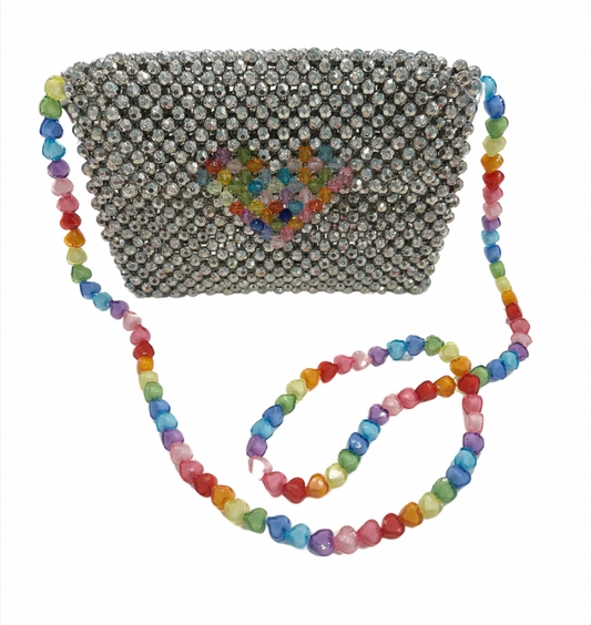 Beaded Heart Purse