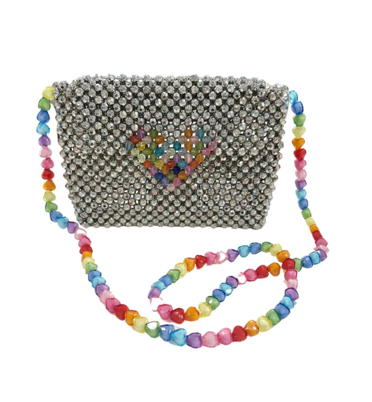 Beaded Heart Purse