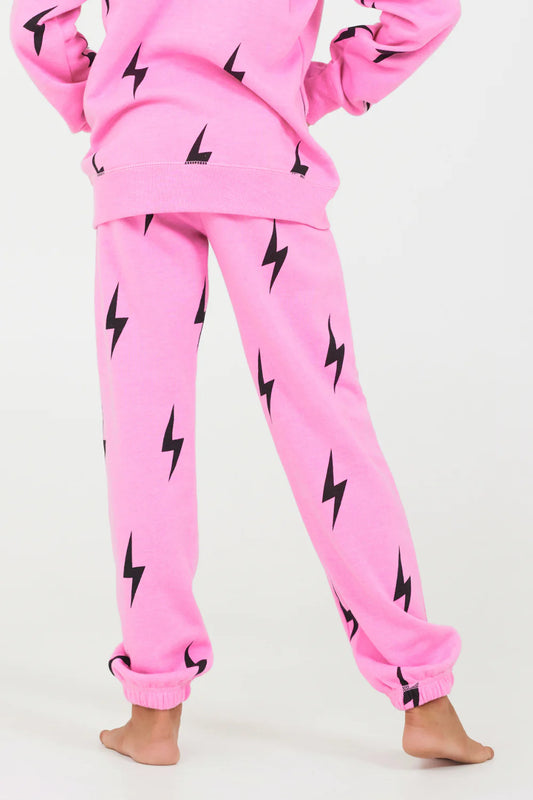 Girls Lighting Bolt Joggers