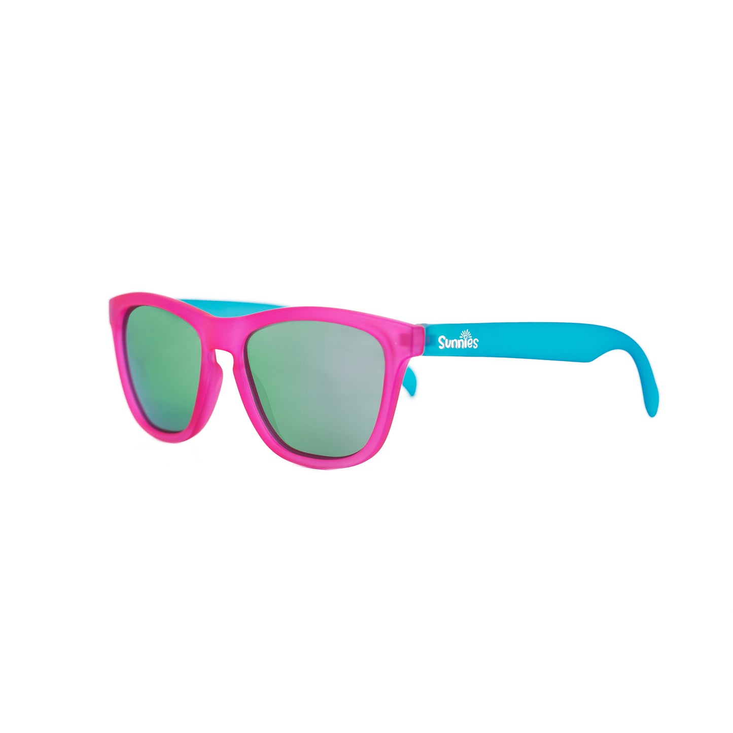 Pink and Teal Two-Toned Sunglasses