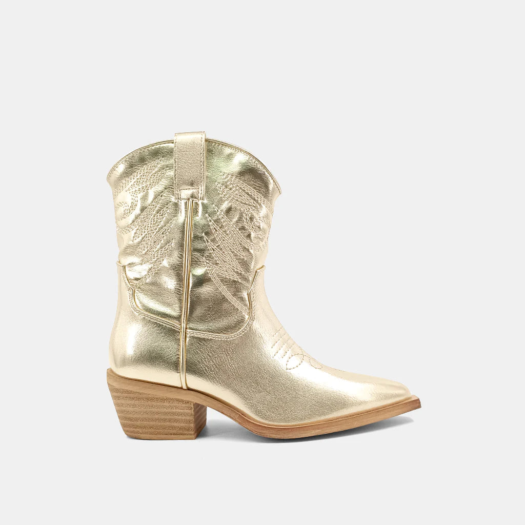 Girls Zahara Gold Cowboy Boot